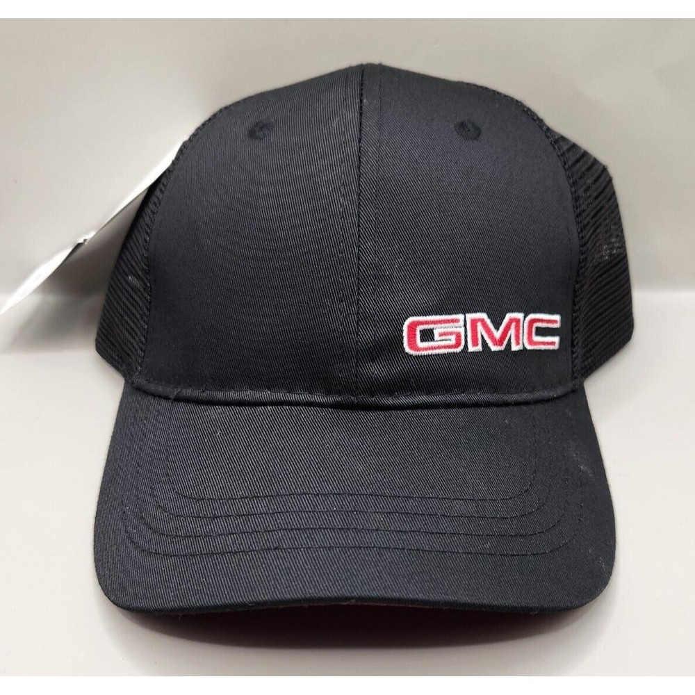 GMC Black and Red Accent Mesh Hat NWT No UPC
